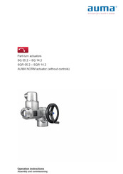 AUMA NORM SQR 05.2 Operating Instructions Manual