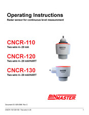 BINMASTER CNCR-190 Operating Instructions Manual