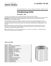 American Standard 5A7A3048A Installation And Operation Manual