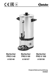 Bartscher A190167 Instruction Manual