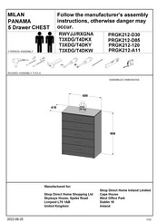 Forte PRGK212-D85 Assembly Instructions Manual