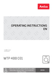 Amica WTP 488 031 Operating Instructions Manual