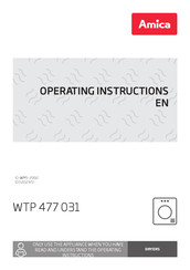 Amica WTP 477 031 Operating Instructions Manual