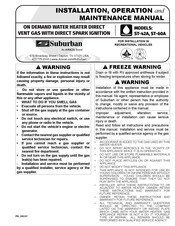 Airxcel Suburban ST-60A Installation, Operation And Maintenance Manual