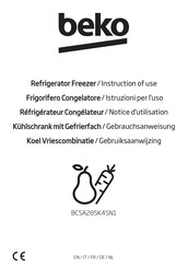Beko BCSA285K4SN1 Instructions Of Use