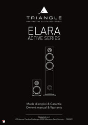 TriangleTube ELARA ACTIVE Series Owner's Manual & Warranty