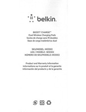Belkin BOOST CHARGE WIZ002 Manual