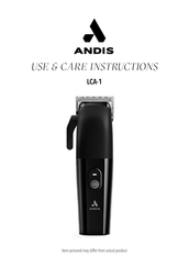 Andis Envy II Use & Care Instructions Manual