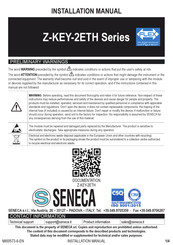 Seneca Z-KEY-2ETH-C Installation Manual