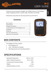 Gallagher W-0 User Manual