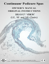 Continuum Footspas VISION Owner's Manual