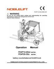 Noblelift FE4P25Q2 Operation Manual