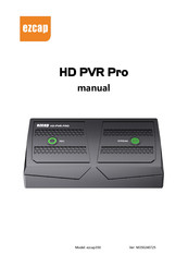 EzCAP HD PVR Pro Manual