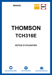 THOMSON TCH 316E TCH 395E TCH 438E Manual
