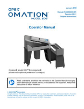 Opex OMATION 606 Operator's Manual