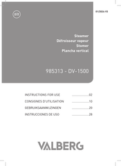 VALBERG 985313 Instructions For Use Manual