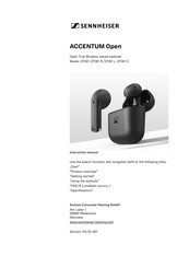 Sennheiser ACCENTUM Open Instruction Manual