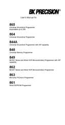 BK Precision 863 User Manual