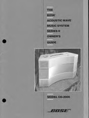 Bose CD-2000 Manual