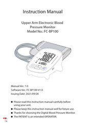 Finicare FC-BP100 Manual