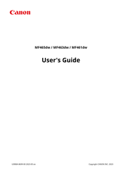 Canon MF465dw User Manual
