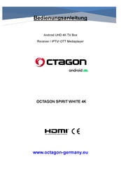 Octagon SPIRIT WHITE 4K User Manual