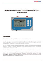 TrolMaster Green-X Greenhouse Control System User Manual