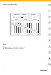 Behringer P24 Quick Start Manual