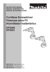 Makita DFS251Z Instruction Manual