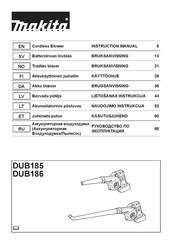 Makita DUB186Z Instruction Manual