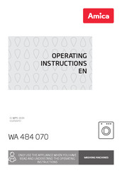 Amica WA 484 070 Operating Instructions Manual