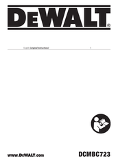 DeWalt DCMBC723N Original Instructions Manual