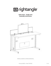 RightAngle Delta View Dual Unit Assembly Instructions Manual