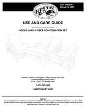 HAMPTON BAY 751859 Use And Care Manual