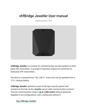 AJAX Systems vhfBridge Jeweller User Manual