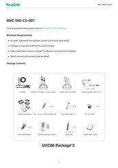 Yealink MVC S90-C5-007 Manual