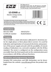 F&F LE-03MB v2 Manual