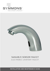 Symmons SENSOR FAUCET S6960E Installation And Maintenance Manual