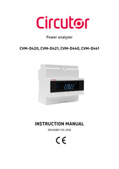 Circutor CVM-D421 Instruction Manual