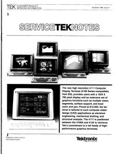 Tektronix 4100 Series Service Notes