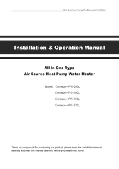 EuroSun Eurosun-HPR-270L Installation & Operation Manual