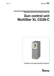 Gema MultiStar XL CG28-C Operating Instructions And Spare Parts List