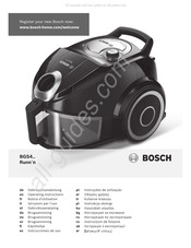 Bosch BGS4.. Runn'n Operating Instructions Manual
