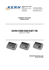 KERN KMT-TM Series Installation Information