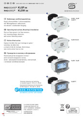 S+S Regeltechnik RHEASREG KLSW Operating Instructions, Mounting & Installation