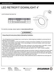 Sylvania LEDVANCE LEDRT4R500ST9SC3WHTW Manual