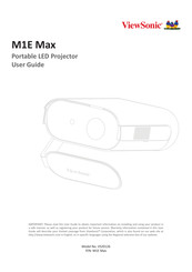 ViewSonic M1E Max User Manual