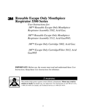 3M Respirator 5500 Series User Instructions