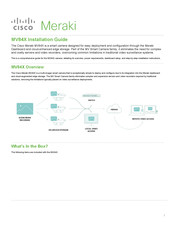 Cisco Meraki MV84X Installation Manual