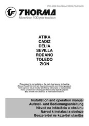 THORMA RODANO Installation And Operation Manual